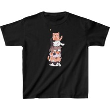 Velmora Fashion Baskılı T-Shirt - Siyah -