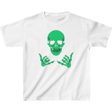 Velmora Fashion Çocuk Baskılı T-Shirt - Beyaz
