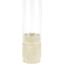 Mikasa Moor Mumluk Cam Mermer Krem 10X35 cm 115187