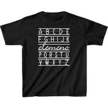 Velmora Fashion Baskılı T-Shirt - Siyah -