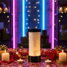 MORFEM3D Özelleştirilebilir Hediyelik Litofan Silindir Lamba