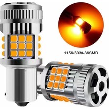 Wimbledon 93 Tek Duy 36 LED Fanlı Ampul 12V (1156) / Turuncu