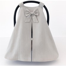 Jaju Baby Gri Örgü Tek Kat Puset Örtüsü