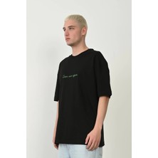 Velmora Fashion Erkek Baskılı T-Shirt Kısa Kol Bisiklet Yaka Rahat Kalıp Tişört  - Siyah