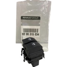 Sol Ön Cam Açma Kapama Anahtarı Renault Megane 2 ( Çiftli -Siyah Soket ) 8200315034 Mais