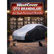 WestCover Porsche Macan Suv (Gri Siyah-Fermuarlı) Oto Branda,araba Örtüsü,çadırı