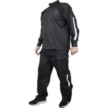 Velmora Fashion Yağmurluk Takım (Bahçıvan Tipi Askılı Pantolon ve Mont) - Siyah -