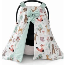 Jaju Baby Sevimli Orman Tasarım Puset Örtüsü