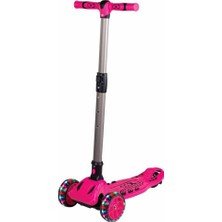 Flamex  Cool Wheels 3 Tekerlekli Işıklı Maxi Scooter Pembe