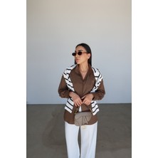 Özge Özgenç Bağlama Detaylı Oversize Gömlek