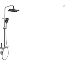 Aquawelle Piyano Duş Seti Krom Renk Mekanik Termostat Ayarlı