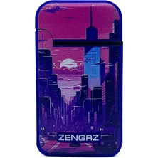 Zengaz Cool Tasarım Jet Alev Çakmak - Synthwave City