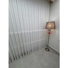 Nivemes Home Nivemeshome Perlina 101 Ekru  1/3  Pileli Tül Perde Apm