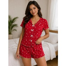 Pemilo Kadın 01597 Kaşkorse Şortlu Pijama Takımı