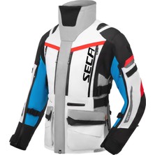 Seca Arrakis 3 Lady Motosiklet Montu Gri Mavi Kırmızı