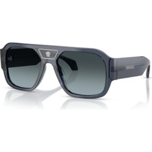 Versace ve 4508U 5538V1 56 Erkek Kare Şeffaf Mavi Kemik Güneş Gözlüğü