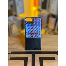 Avcı Teknoloji Market iPhone 6 / 7 / 8 Uyumlu Piksel Desenli ve Deri Detaylı Premium Stil Kılıf
