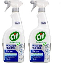 Cif Power Shine Banyo Kireç Sökücü 750 ml x 2 Adet