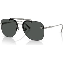 Versace ve 2296 100187 60 Kadın Geometrik Gun Metal Güneş Gözlüğü