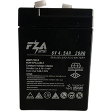 Fza 6V 4.5 Ah Agm Bakımsız Kuru Çocuk Arabası Aküsü 70X47X101 mm