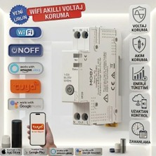 Onoffsmart Tuya Wifi Akıllı Yüksek Voltaj Koruma Düşük Voltaj Koruma Güç Tüketimi Zamanlama Uzaktan Kontrol 63 Amper Yüksek Kalite Yüksek Güç Anahtar Role