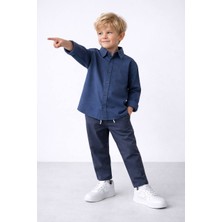 Butik Erkek Çocuk %100 Pamuklu Gömlekli 2'li Takım