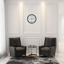 Çetiner Group Black Classic 36 cm Duvar Saati