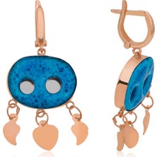 925 Ayar Gümüş Süryani Gözü Küpe