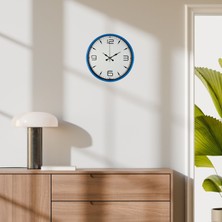 Çetiner Group 36 cm Mavi Dekoratif Duvar Saati
