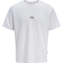 Jack & Jones Jcobreeze Front Print Tee Ss Crew Erkek T-Shirt