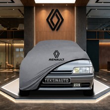 ULTRASHOP Renault 21 Sedan Gri Kumaş Oto Branda Araca Özel Penye Araba Brandası Araç Örtüsü