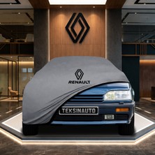 ULTRASHOP Renault 25 Sedan Gri Kumaş Oto Branda Araca Özel Penye Araba Brandası Araç Örtüsü