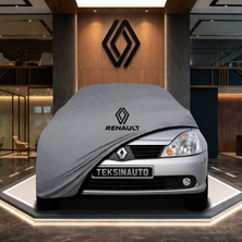 ULTRASHOP Renault Symbol (2008-2012) Gri Kumaş Oto Branda Araca Özel Penye Araba Brandası Araç Örtüsü