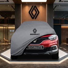 ULTRASHOP Renault Captur (2019-) Gri Kumaş Oto Branda Araca Özel Penye Araba Brandası Araç Örtüsü