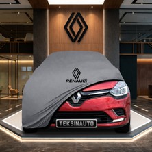 ULTRASHOP Renault Clio Station Wagon Gri Kumaş Oto Branda Araca Özel Penye Araba Brandası Araç Örtüsü