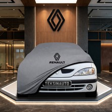 ULTRASHOP Renault Megane Hatchback (1996-2003) Gri Kumaş Oto Branda Penye Araba Brandası Araç Örtüsü