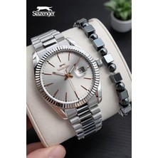 Slazenger 2 Yıl Garantili Nişan ve Takım Elbiseye Özel Tasarım 10 Atm Erkek Kol Saati FG.S2511.370