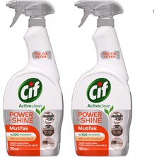 Cif Power Shine Mutfak Kireç Sökücü 750 ml x 2 Adet