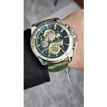 Raymond Erkek Kol Saati Css-Grren  Deri Kordon