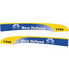 Peren Traktör New Holland TT65 Yan Yazı Takımı Kaporta Etiketi Sağ - Sol Kaput Sticker Seti