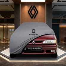 ULTRASHOP Renault 19 Hatchback Gri Kumaş Oto Branda Araca Özel Penye Araba Brandası Araç Örtüsü