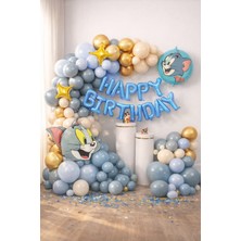 Eng Parti Dünyası 73 Parça Tom Temalı Doğum Günü Balon Konsepti - Happy Birthday Seti ENG-B1005