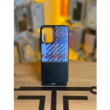 Avcı Teknoloji Market Redmi Note 10S Uyumlu Piksel Desenli ve Deri Detaylı Premium Stil Kılıf