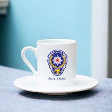 Çılgıntrend Kişiye Özel Isimli Emniyet Genel Müdürlüğü (Egm) Logolu Türk Kahvesi Fincanı – Polise Hediye