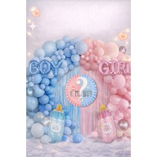 Eng Parti Dünyası 62 Parça Cinsiyet Balon Konsepti - Baby Shower Seti ENG-B1081
