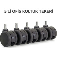 LİA TEKER L04P-SA060 60 mm Ofis Koltuk Tekeri 5'li