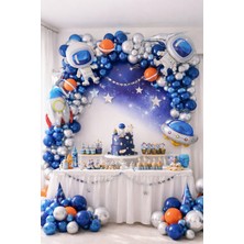 Eng Parti Dünyası 96 Parça Uzay Temalı Doğum Günü Balon Konsepti - Happy Birthday Seti HPY-1019