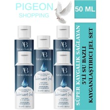 Aşkın Deposu Pıgeon Shoppıng-Auroraboreale Sade Su Bazlı 50ML Kayganlaştırıcı Jel Süper Doku Süper Akışkanlık 5 Adet 50 ml Jel