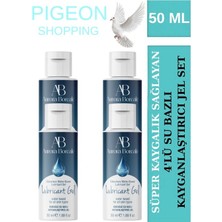 Aşkın Deposu 4pıgeon Shoppıng-Auroraboreale Sade Su Bazlı 50ML Kayganlaştırıcı Jel Süper Doku Süper Akışkanlık 4 Adet 50 ml Jel