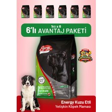 Dog food energy Kuzu Etli Yetişkin Köpek Maması 1 kg - 6 Adet